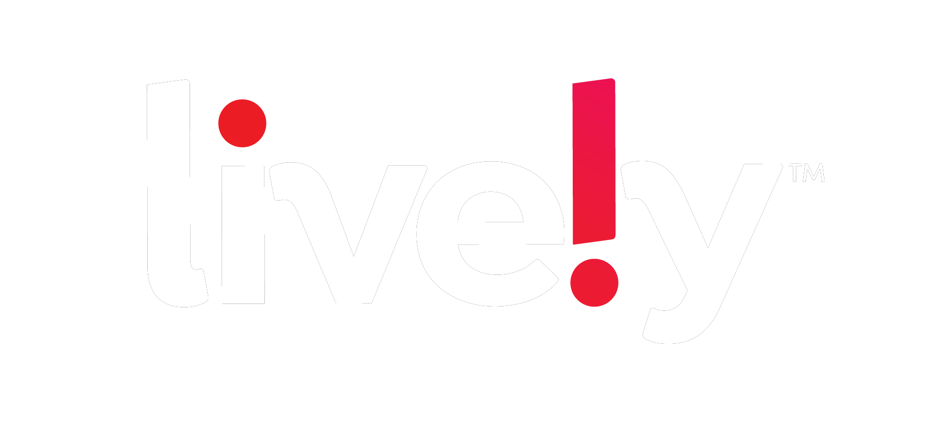 lively logo white